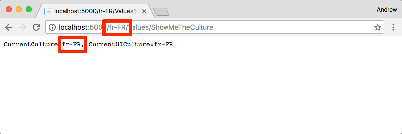 Changing the culture via the url