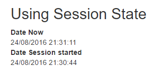 Session state showing different dates for session start and now