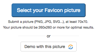 Select your favicon