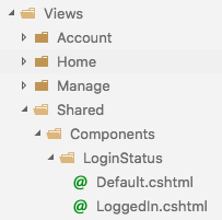 View folders for a view component