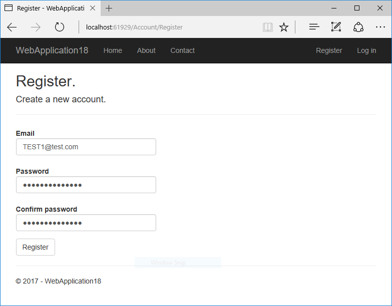 Using the username as password