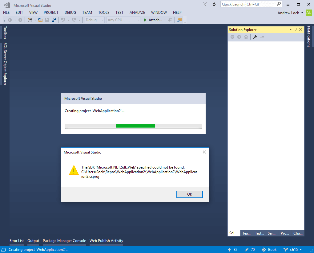 Visual Studio broken