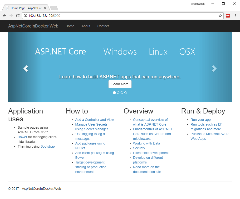 ASP.NET Core app