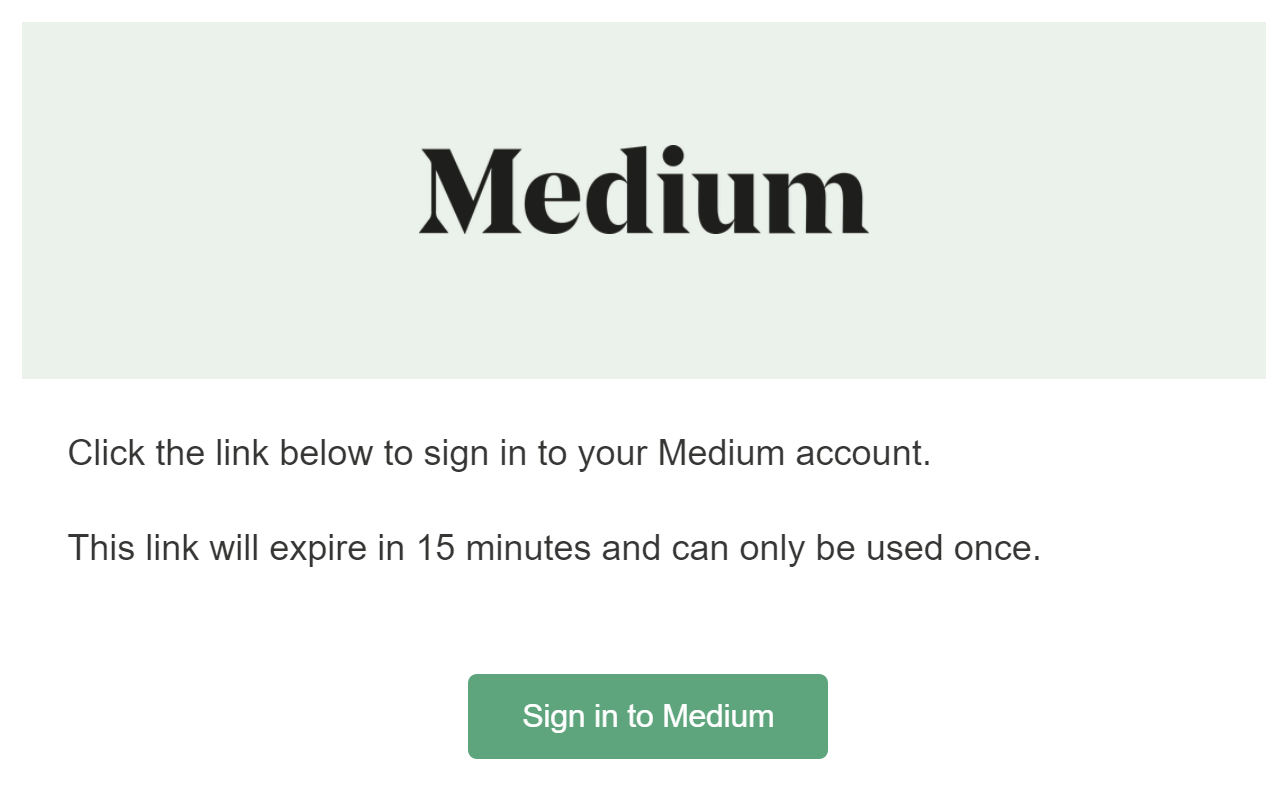 Medium email