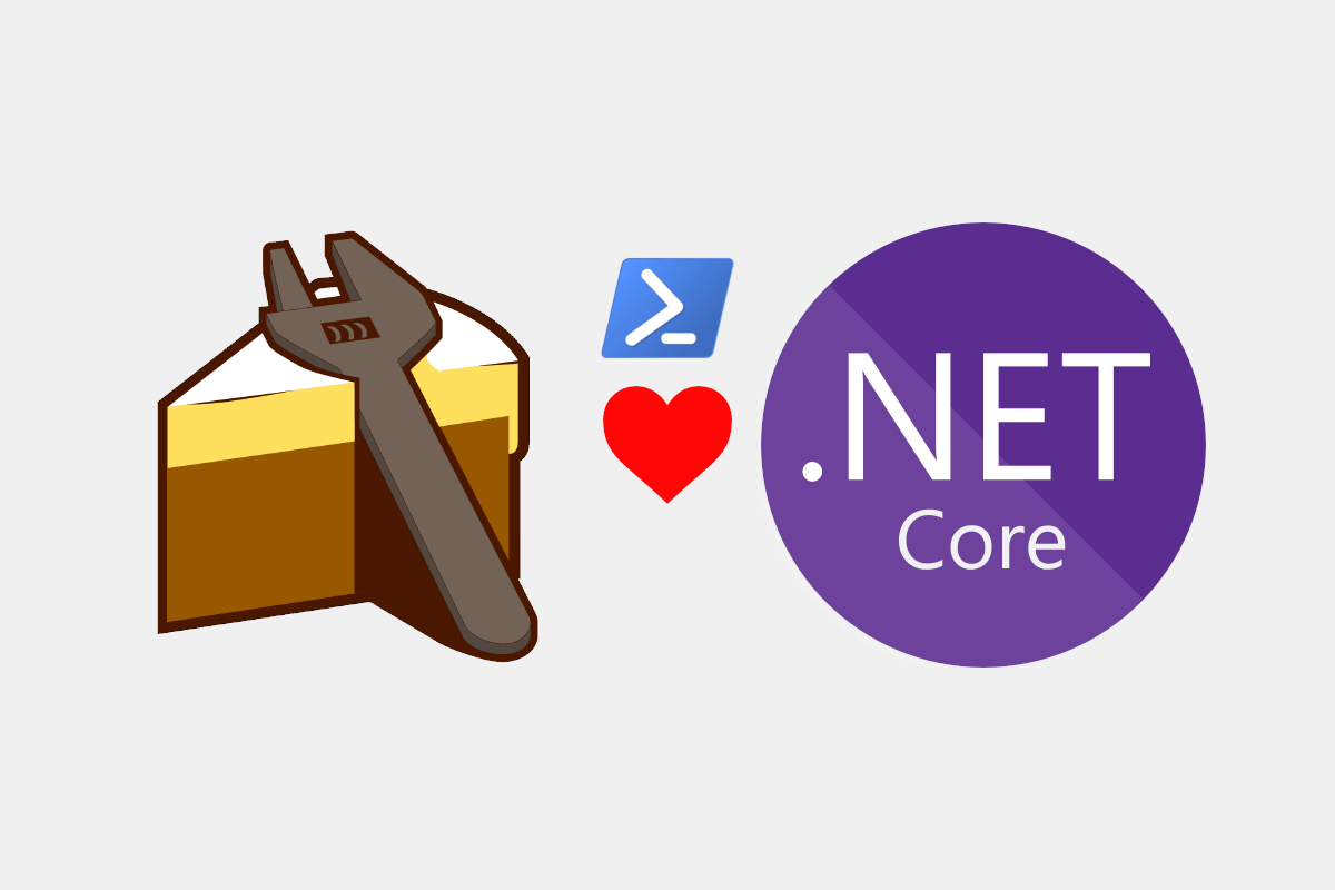 Banner image for A bootstrapper script for the Cake .NET Core Global Tool on Windows