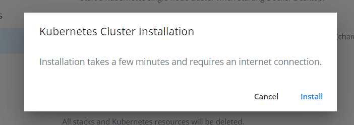 Installing Kubernetes in Docker Desktop