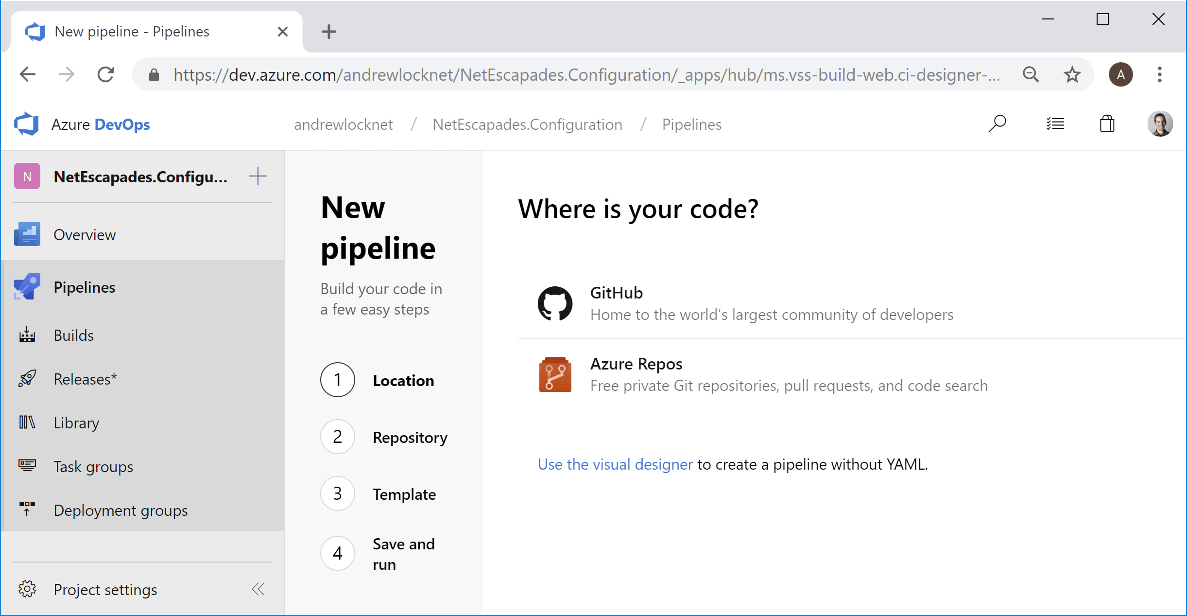 Step 1: Where is your code?